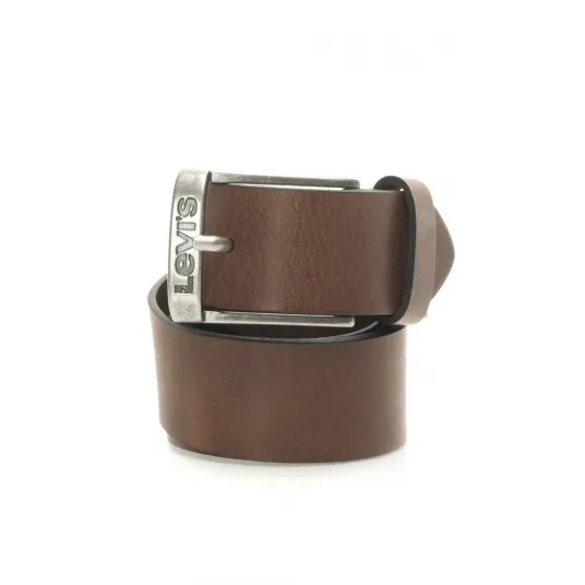 Levi's, Curea unisex de piele, Maro, 95