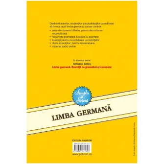 Limba germana. Simplu si eficient, Orlando Balas