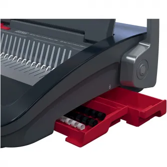Masina de indosariat GBC CombBind CB20, manuala, cu spire din plastic, A4, 20/240 coli, negru-argintiu