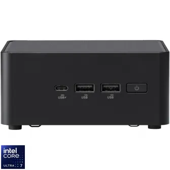 Mini PC Asus NUC 14 Pro RNUC14RVHV700002I cu procesor Intel® Core™ Ultra 7 165H pana la 5.0GHz, fara RAM, fara stocare, Intel® Arc™ graphics, No OS, EU cord, Black