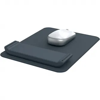 Mouse pad Leitz Ergo, cu suport ergonomic pentru incheietura mainii, ajustabil, gri-carbune