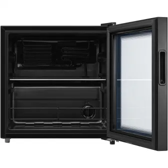 Racitor de bauturi Heinner HBC-M44BKE, 44L, clasa E, 1 raft din sticla, control mecanic cu termostat ajustabil, negru