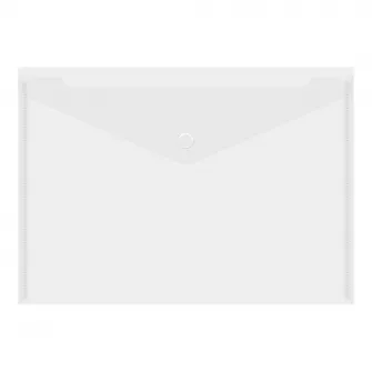 Set 20 Mape cu buton A4 Soft, Alb transparent, Forster