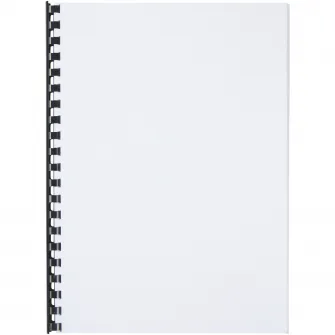 Spira legare documente GBC, plastic, A4, 21 inele, 14 mm, 125 coli, 100 buc/set, negru