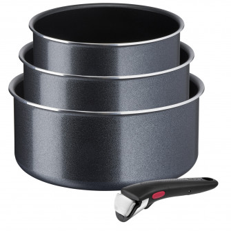 Set de 4 piese Tefal Ingenio XL Force, cratita 16X18X20 cm, maner detasabil