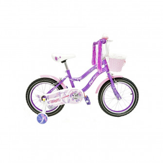 Bicicleta 16 inch pentru copii, Bianca 16, cu roti ajut