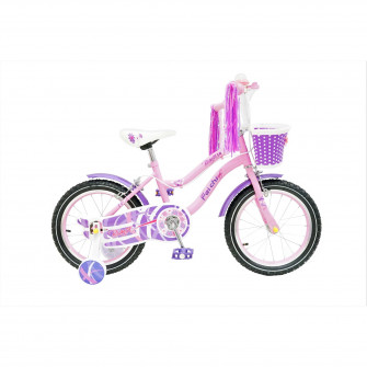 Bicicleta 16 inch pentru copii, Bianca 16, cu roti ajut