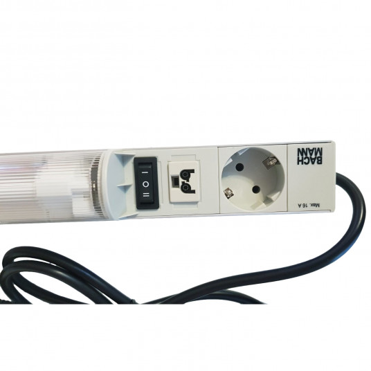 job Cater Loosen Lampa LED cu priza Bachmann, LED 11W, 16A, AC20V, IP20, cablu  H0VV-F3G1.5mm, 1.5m,