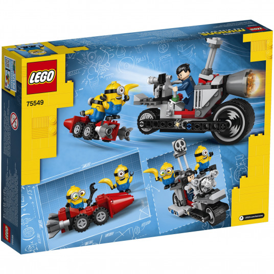 Lego Minions Urmarire De Neoprit Cu Motocicleta 75549 136 Piese