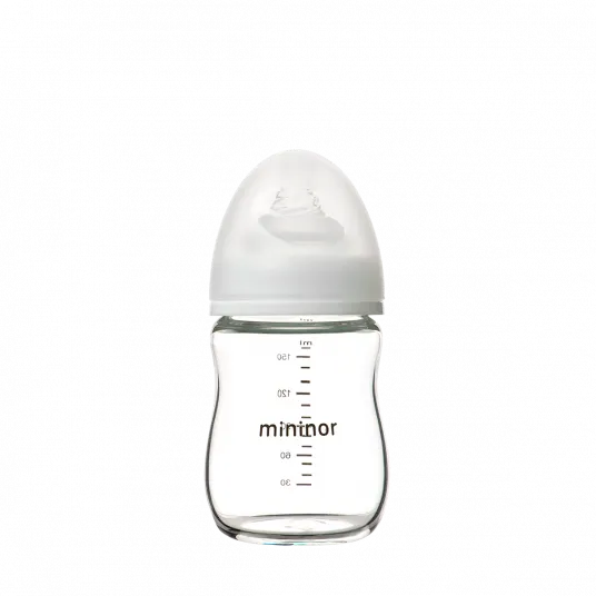 Biberon din sticla borosilicata Mininor, 160 ml