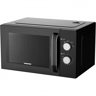 Cuptor cu microunde Heinner HMW-M2535BK, 25 l, 850 W, Control mecanic, Timer, Negru