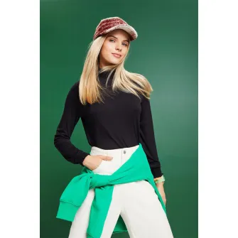 Esprit, Bluza slim fit, Negru, M