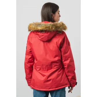 Geographical Norway, Geaca cu gluga fara inchidere Aubergine, Rosu, XL