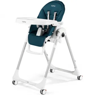 Scaun de masa Peg Perego Prima Pappa Zero Follow Me, Turcoaz