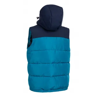 Trespass, Vesta cu gluga, vatelina si model colorblock, Albastru marin, Albastru, S