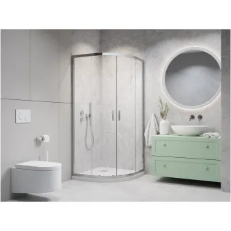 Cabina de dus Radaway Alienta A, 80x80x190 cm, Easy clean, profil crom