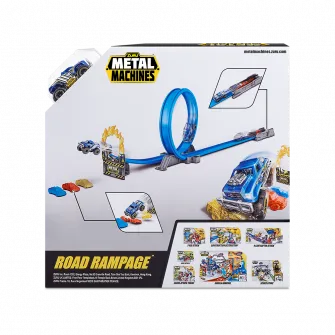 Set de joaca Metal Machines - Road Rampage, cu pista