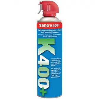 Spray insecticid cu aerosol impotriva insectelor zburatoare Sano 400+, 500ml