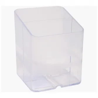 Suport instrumente de scris Exacompta PEN-CUBE Office, 2 compartimente, Plastic, 74x74x93 mm, Transparent