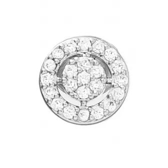 U.S. Polo Assn., Cercei decorati cu cristale zirconia, Argintiu