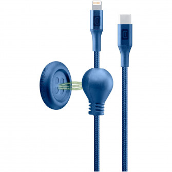 Cablu Date Cellularline, Click USB-C la Lightning MFI 150cm, Albastru
