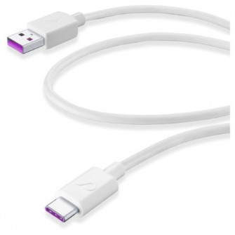 Cablu Date Cellularline, Power USB-C 120cm, Alb
