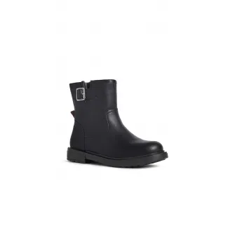 Geox, Ghete de piele ecologica Eclair, Negru, 31 EU