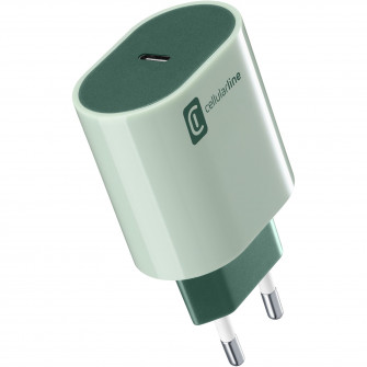 Incarcator retea Cellularline StyleColor 1XUSB-C 20W, Verde