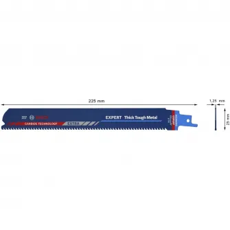 Panza de fierastrau sabie Bosch Expert Thick Tough Metal S1155CHC 2608900368, 225 mm lungime
