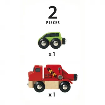 Set 2 masinute Brio - Camionul de tractare