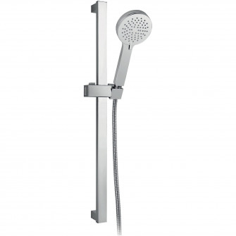 Set bara dus Ferro Vigo, cu suport culisant 655 mm, para dus cu 3 functii, furtun dus 150 cm, Crom