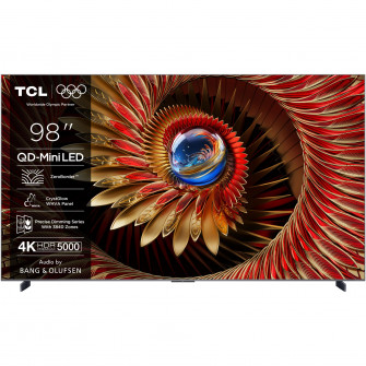 Televizor TCL MiniLed 98C8K, 248 cm, Smart Google TV, 4K Ultra HD, 100Hz, Clasa D (Model 2025)