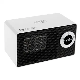 Aeroterma Ceramica, Adler, AD7746, Portabil, Cu 2 Trepte De Caldura, Termostat Reglabil Si Sistem De Protectie La Supraincalzire, 700 W, 1000 W, Alb/Negru