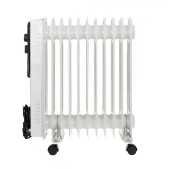 Calorifer electric cu ulei Adler, 11 elementi, termostat reglabil, alb