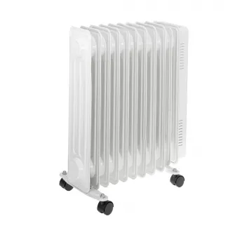 Calorifer electric cu ulei Adler, 11 elementi, termostat reglabil, alb