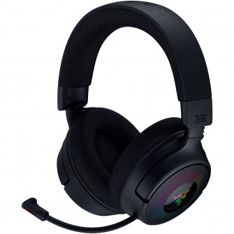 Casti gaming wireless Razer Kraken V4 , iluminare Razer Chromaв„ў RGB, multiplatforma, negru