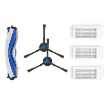 Kit 5 accesorii originale ECOVACS, Perie principala, filtru, perie laterala, multicolor