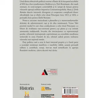Rusia si Tarile Romane. Imperiu, elite si reforme intre 1812-1834, Victor Taki