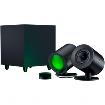 Sistem Boxe PC Razer Nommo V2 Pro, subwoofer wireless, bluetooth 5.3, Negru
