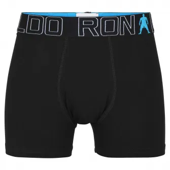 CR7, Set de boxeri cu banda logo in talie - 5 perechi, Negru, 140-146 CM