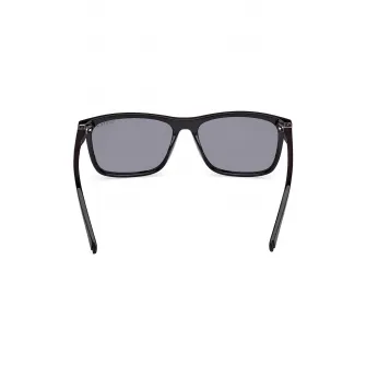GUESS, Ochelari de soare cu detaliu logo, Negru, 58-16-145
