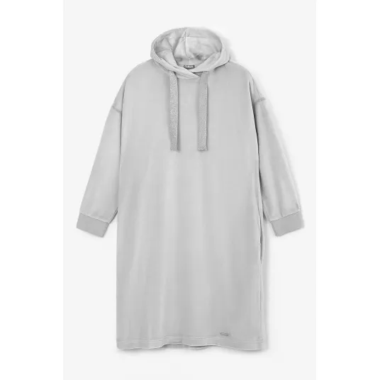 GULLIVER, Rochie-hanorac cu buzunare laterale, Gri deschis, 140 CM