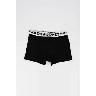Jack & Jones, Set de boxeri cu banda logo Sense - 3 perechi, Negru, 164 CM