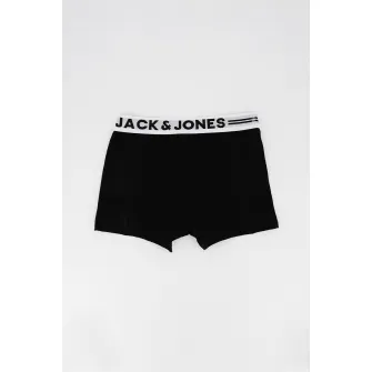 Jack & Jones, Set de boxeri cu banda logo Sense - 3 perechi, Negru, 164 CM