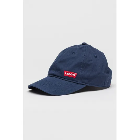 Levi's, Sapca din bumbac cu logo, pentru baseball, Bleumarin