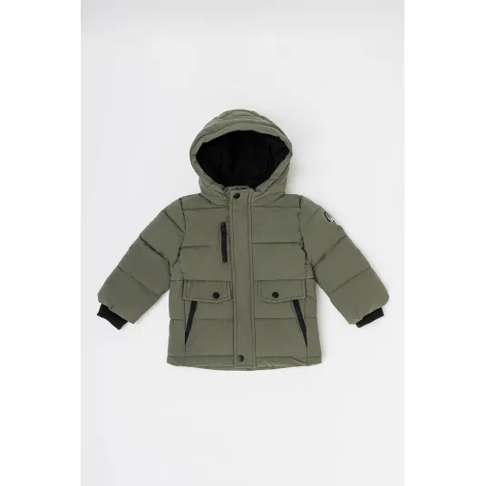 Original Marines, Geaca cu buzunare cu capsa, verde militar prafuit, 74 CM