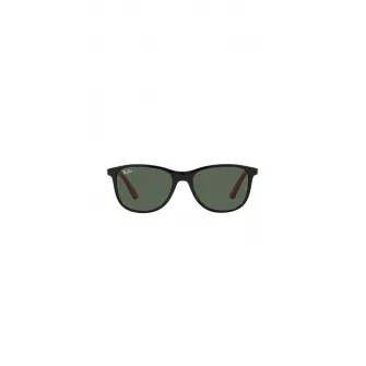 Ray-Ban, Ochelari de soare patrati cu lentile uni, Rosu, Negru, 49-16-130