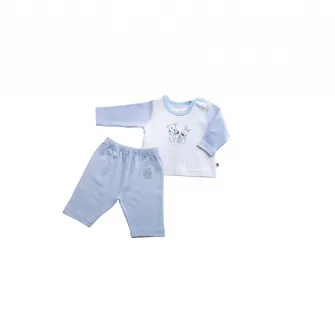 Set pijama BEBE D'OR pentru bebelusi, Albastru, Albastru, 68 CM