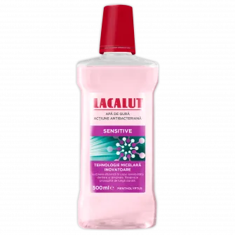 Apa de gura micelara Lacalut Sensitive, 500 ml