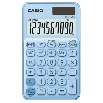 Calculator de Birou Casio Sl-310Uc, 10 Digit, Bleu
